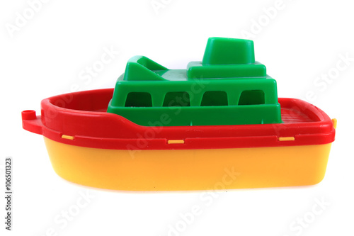 Canvas Print color plastic ship toy