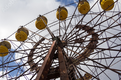 UKRAINE. Chernobyl Exclusion Zone. - 2016.03.19. Abandoned amusement park in the Pripyat city
