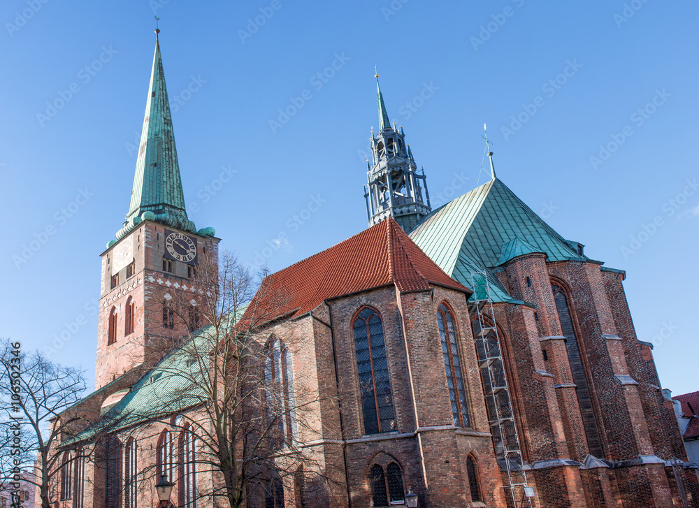Fototapeta premium Jakobikirche Lübeck Schleswig-Holstein