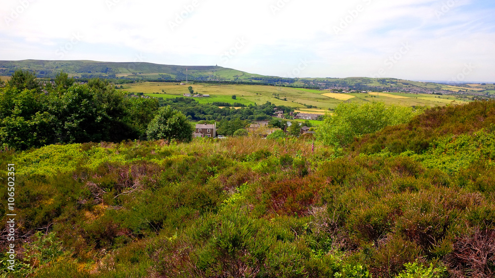 Fields on the West Pennine Moors near Darwen