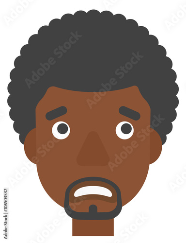 Embarrassed hipster man.