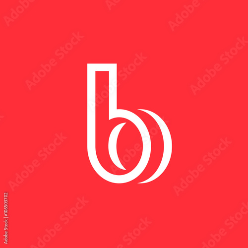 Letter B logo icon design template elements