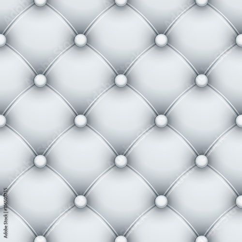 Vector seamless pattern with white upholstery