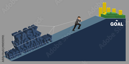 people with task busy and tired