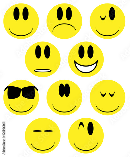 Yellow Face Icons