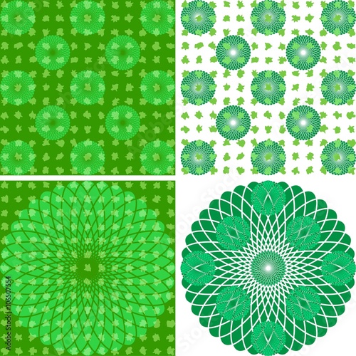 Fototapeta Naklejka Na Ścianę i Meble -  Abstract green pattern