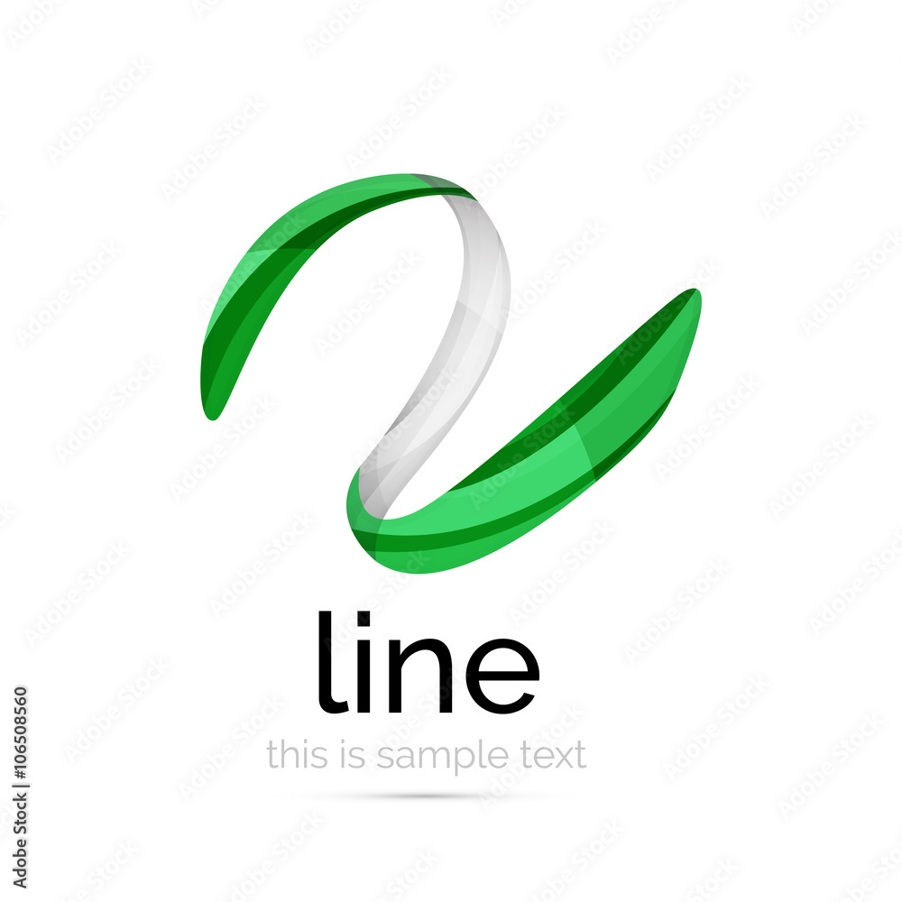 Swirl wavy ribbon, abstract concept Swirl wavy ribbon, abstract concept
