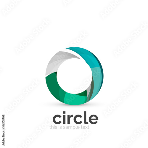 Abstract swirly round logo template Free Download Abstract swirly round logo template - GFXLoad