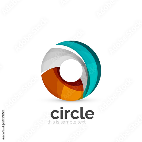 Free Download Abstract swirly round logo template - GFXLoad