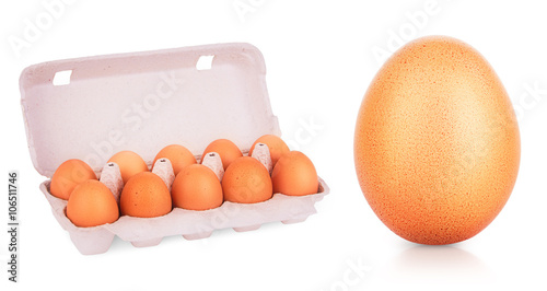 yellow eggs in box