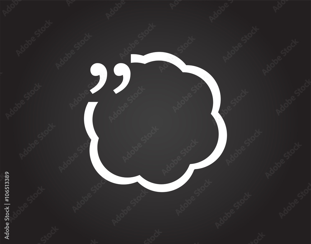 Vector Quotation Mark Speech Bubble. vector quote sign icon Vector Quotation Mark Speech Bubble. vector quote sign icon