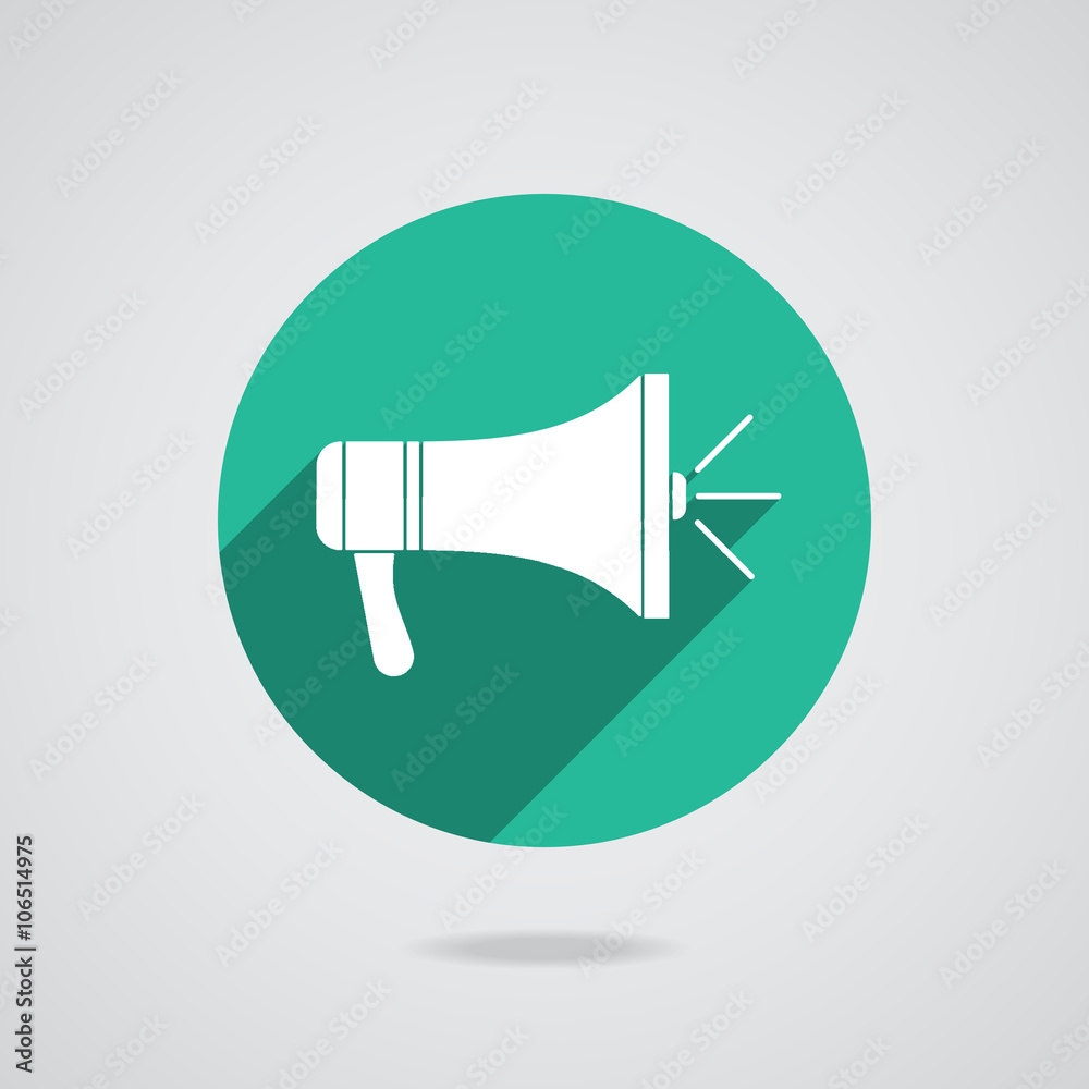 Megaphone icon. Loudspeaker isolated. Vector Megaphone icon. Loudspeaker isolated. Vector