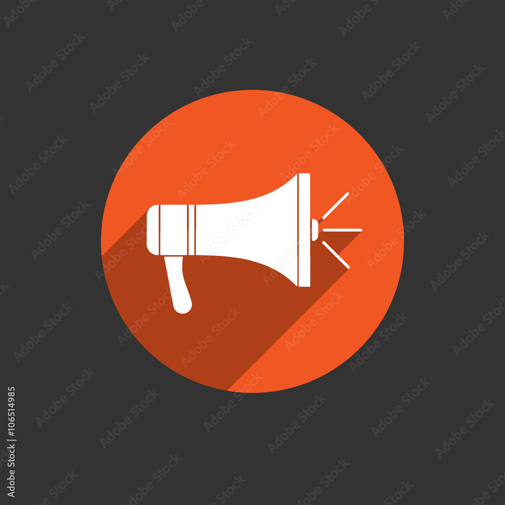 Megaphone icon. Loudspeaker isolated. Vector Megaphone icon. Loudspeaker isolated. Vector