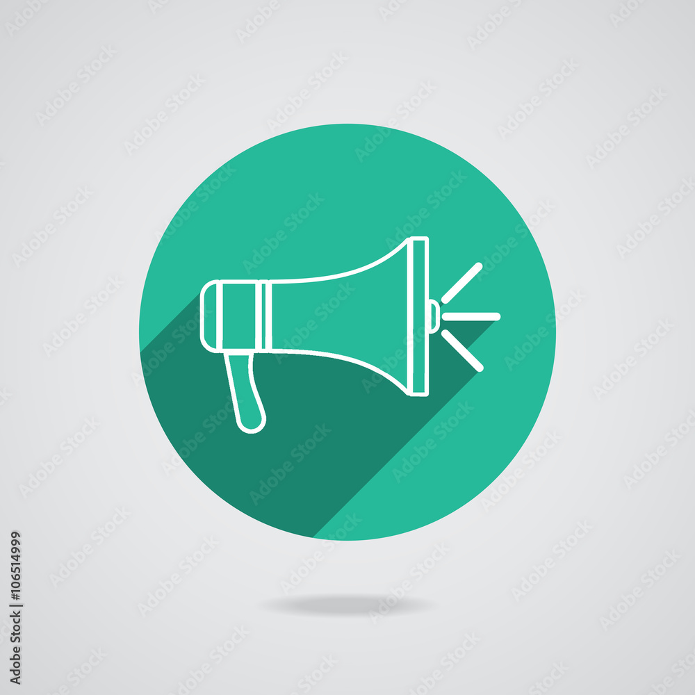 Megaphone icon. Loudspeaker isolated. Vector Megaphone icon. Loudspeaker isolated. Vector