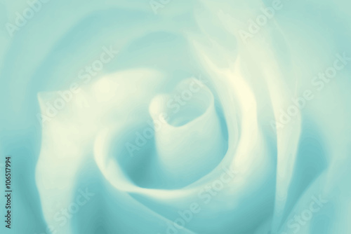 Pure soft background with turquoise rose. Vector