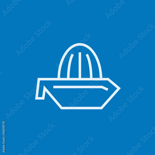 Lemon squeezer line icon.