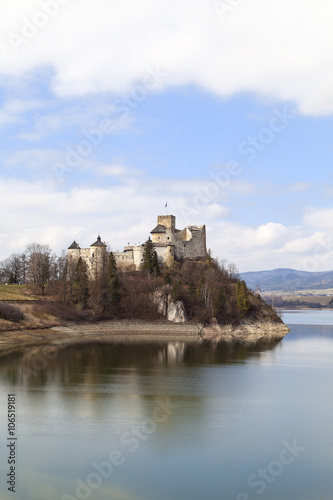 XIV century Niedzica Castle on the lake Czorsztyn in Poland  Europe