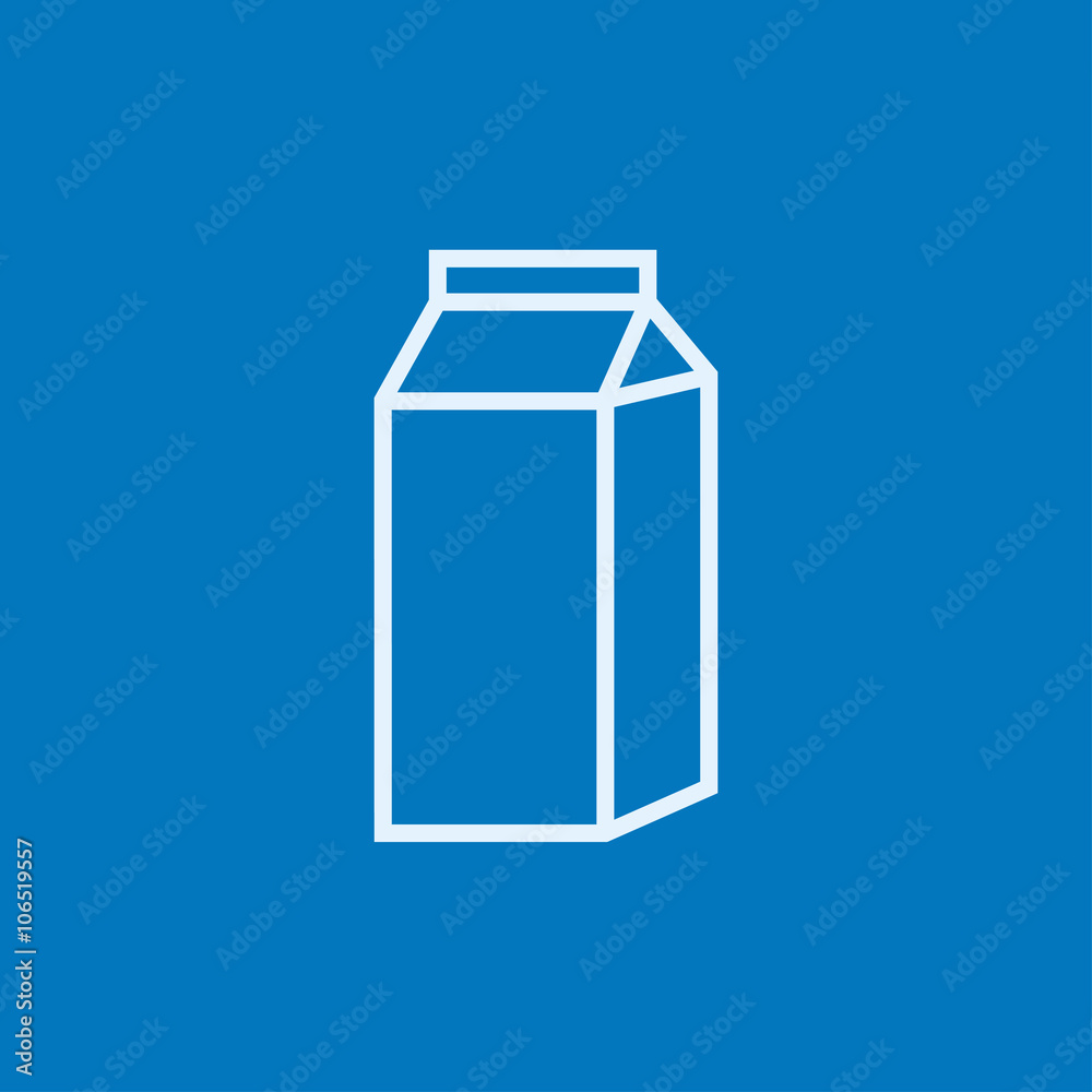 Packaged dairy product line icon. Packaged dairy product line icon.