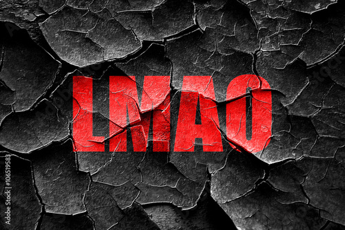 Grunge cracked lmao internet slang photo