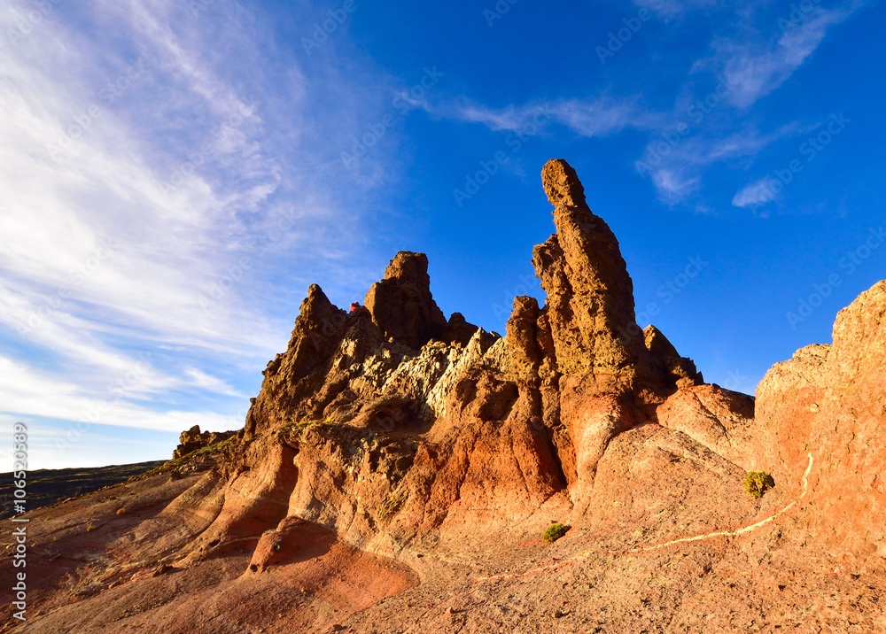 Garcia stone in National Park area, in Teide mountain, Tenerife