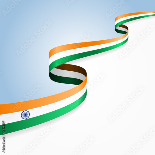  Indian flag background. Vector illustration.