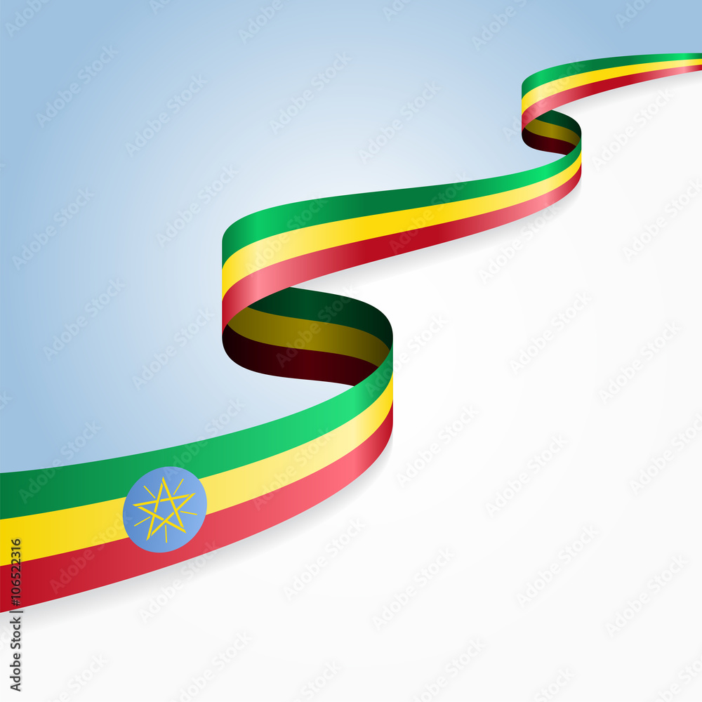 Ethiopian flag background. Vector illustration. Ethiopian flag background. Vector illustration.
