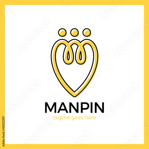 Connect People Pin Logo