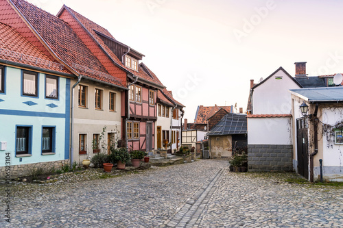 Alte deutsche Häuser in Quedlinburg