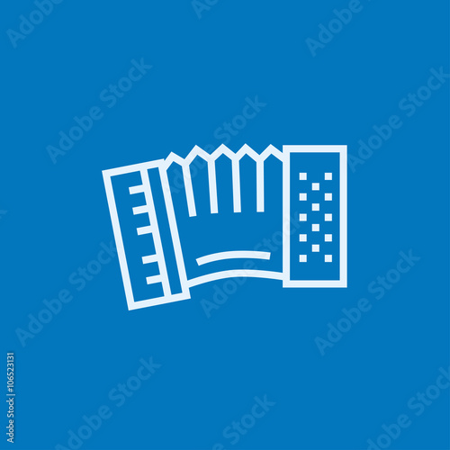 Accordion line icon.