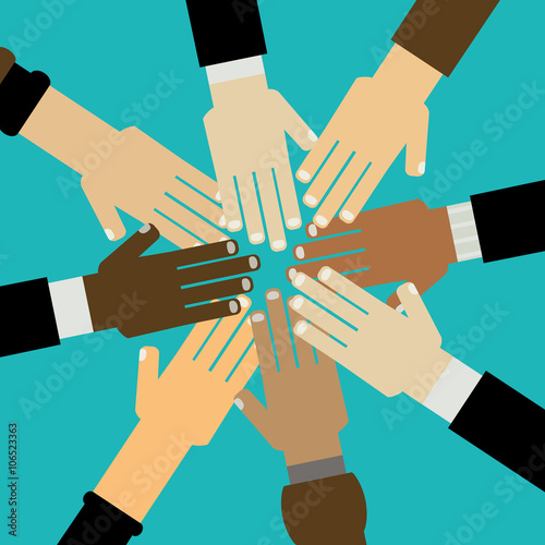 diversity hands together