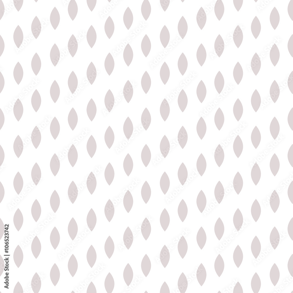 Simple drop polka dot gray shape seamless pattern. Vector geometric row background. Polkadot pattern. Dotted scandinavian ornament.