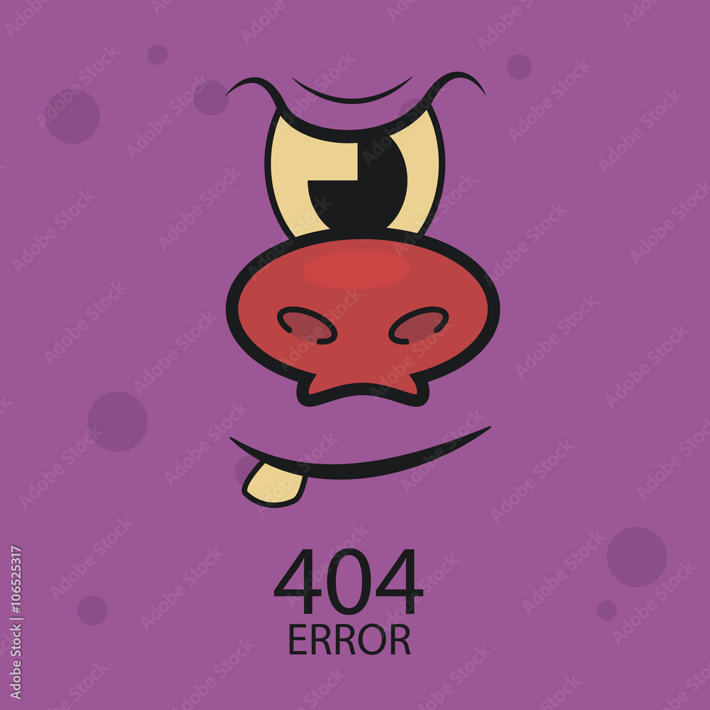 Obraz premium 404 error conexion over color background