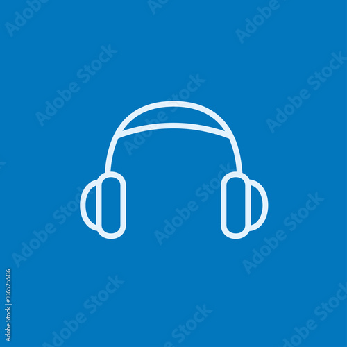 Headphone line icon.
