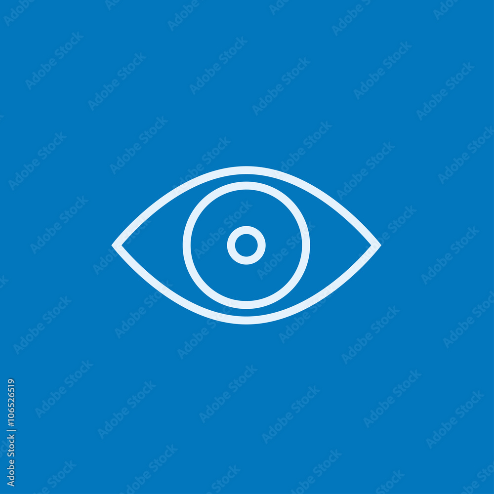 Eye line icon. Eye line icon.