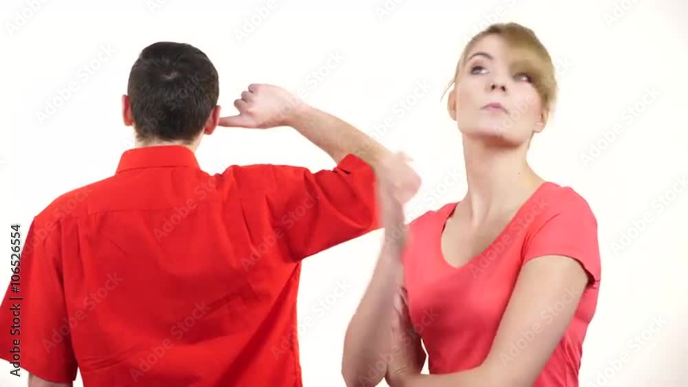 Couple having argument. Man and woman in disagreement 4K Couple having argument. Man and woman in disagreement 4K