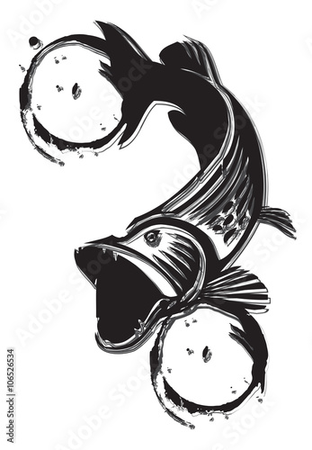 sports fishing - illustration