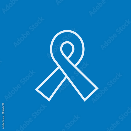 Ribbon line icon.