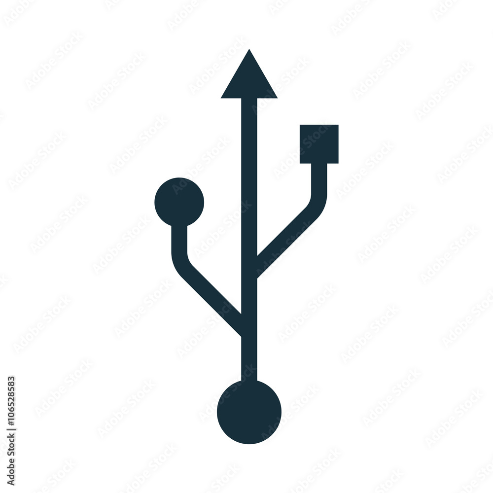 usb icon black thin usb icon black thin