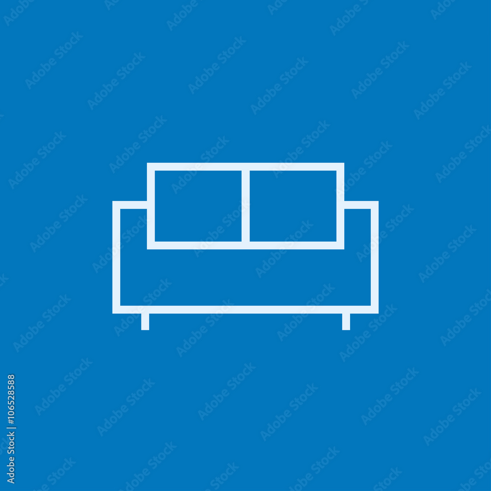 Sofa line icon. Sofa line icon.