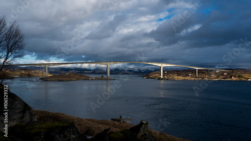 Saltstraumen, famouse bridge in Norway