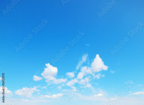 soft clouds and blue sky