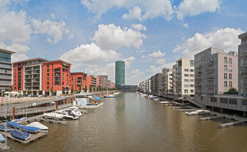 New Appartements in the West Harbour in Frankfurt, Germany