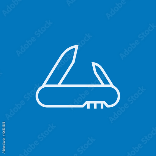 Jackknife line icon.