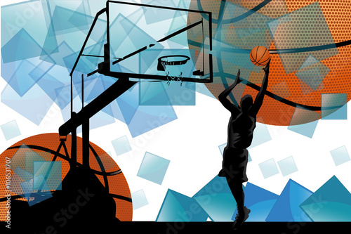 vector basketball background