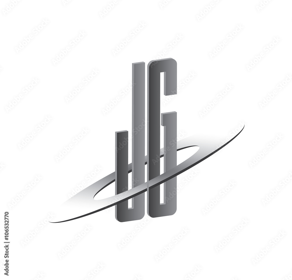 JG initial logo with silver sphere JG initial logo with silver sphere
