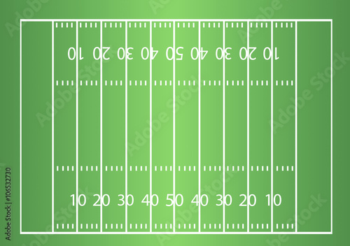 illustration of american football field