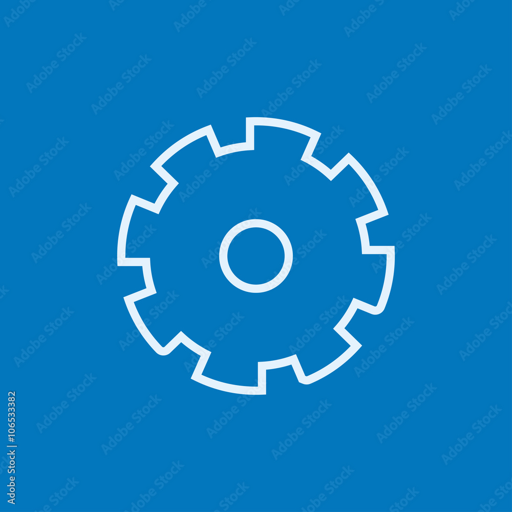 Gear line icon. Gear line icon.