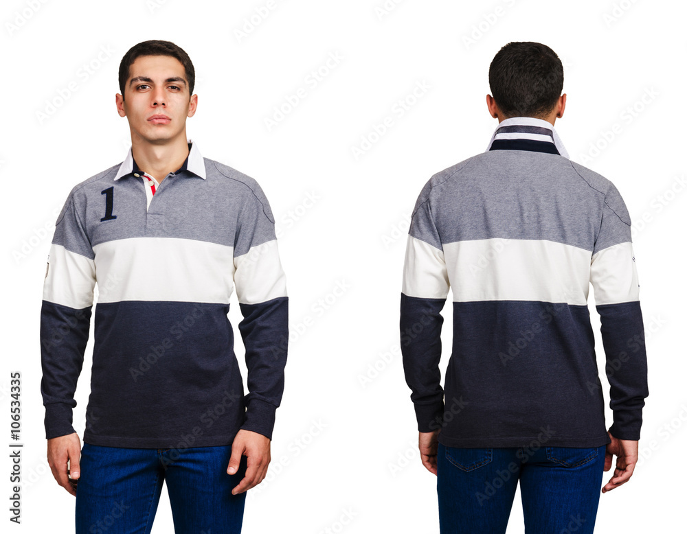 Young man in fashion concept isolated on white
