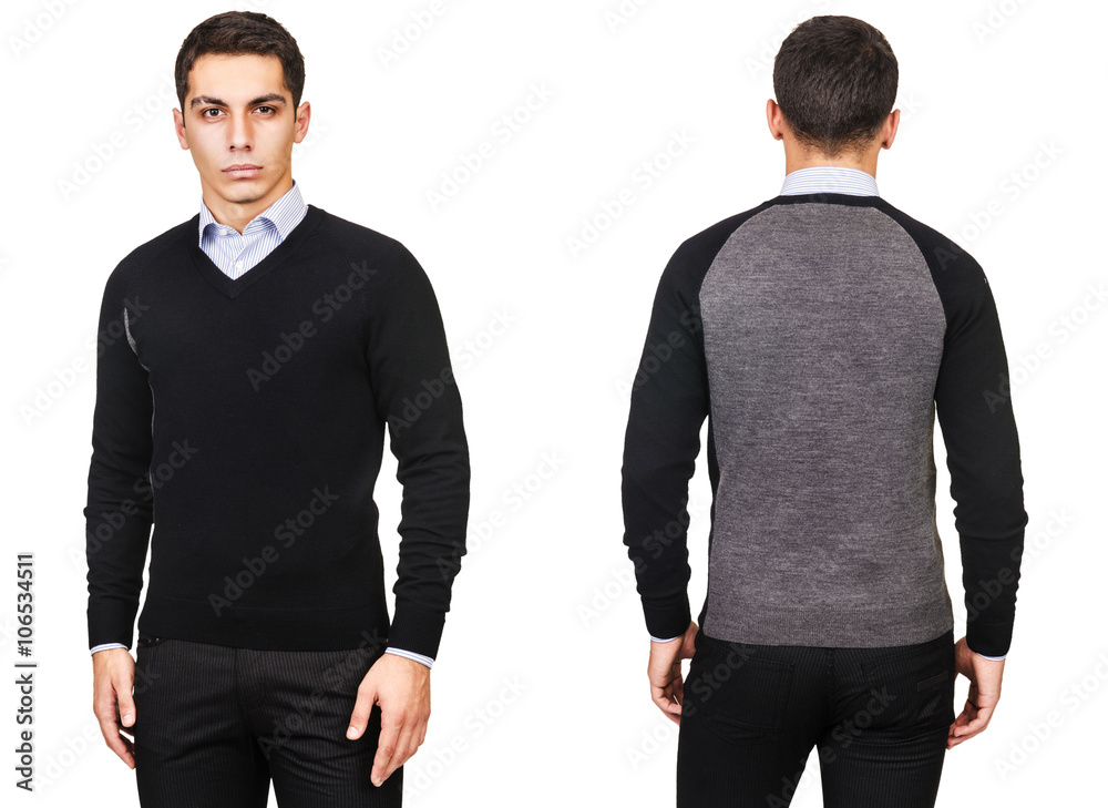 Young man in fashion concept isolated on white Young man in fashion concept isolated on white