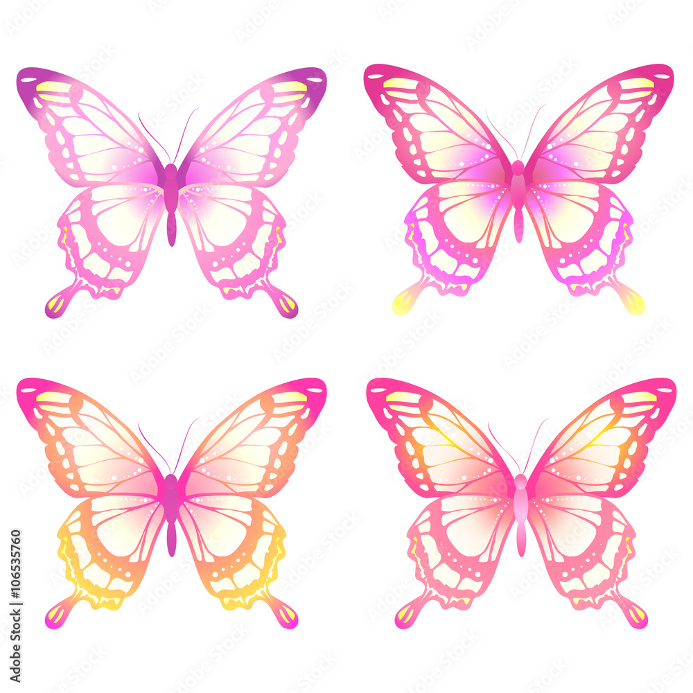 Naklejka butterflies design